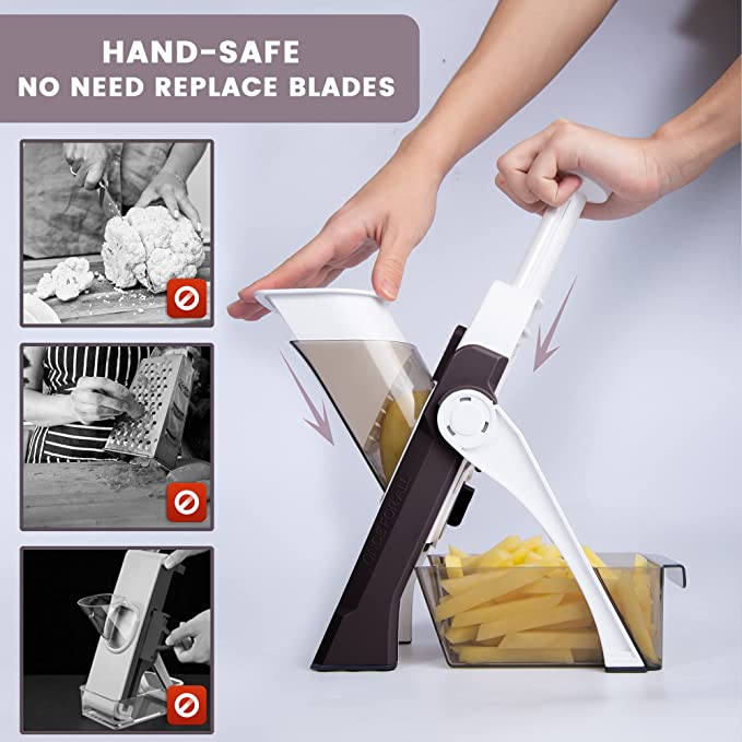 5 In 1 Mandoline Vegetable Slicer Food Chopper, Vegetable Cutter, Quick Fruit Dicer