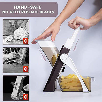 5 In 1 Mandoline Vegetable Slicer Food Chopper, Vegetable Cutter, Quick Fruit Dicer