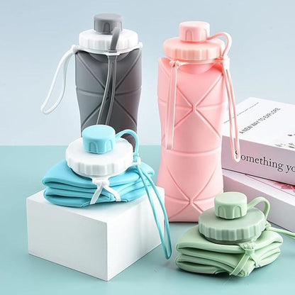 Silicon foldable water bottle