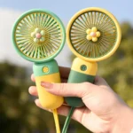 Mini Portable Handheld Fan with Desktop Base