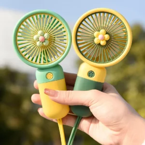 Mini Portable Handheld Fan with Desktop Base